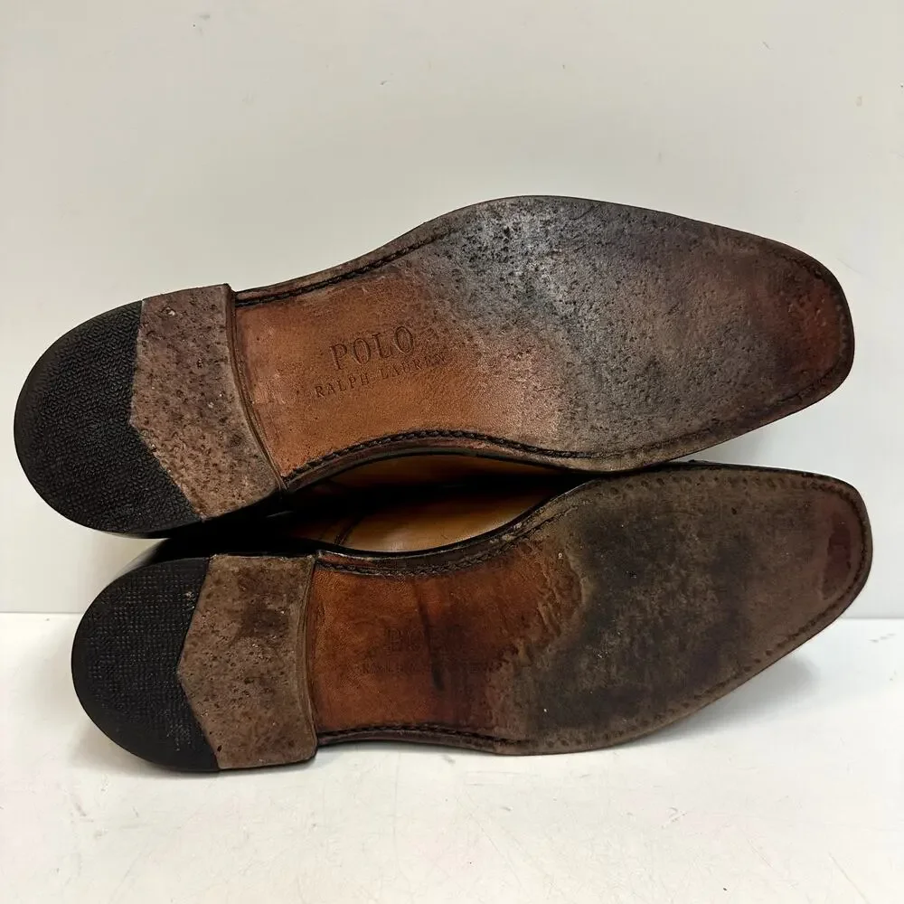 VGUC Allen Edmonds x Polo Ralph Lauren Double Monk Strap Brown Made in USA 10 D